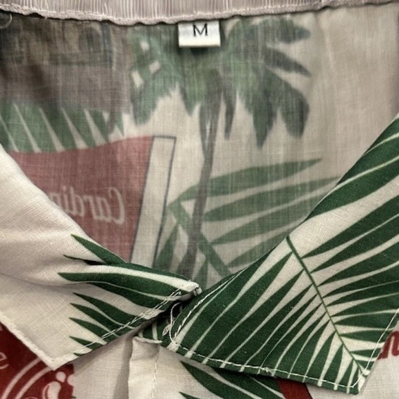 Stanford University Cardinal “Beat Cal” Hawaiian Button Down Shirt Mens Medium - Picture 3 of 3